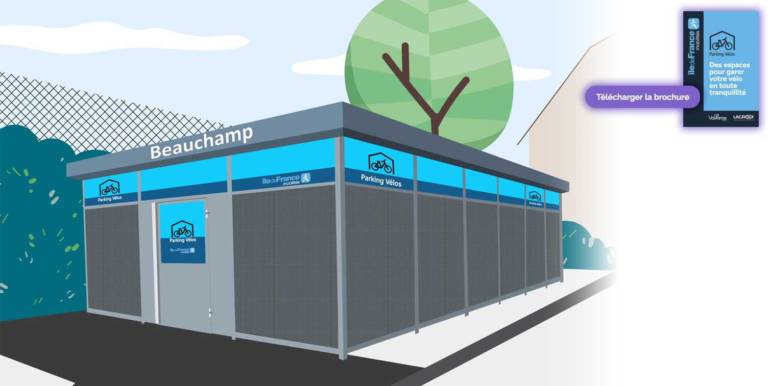 Illustration Parking Vélos Beauchamp