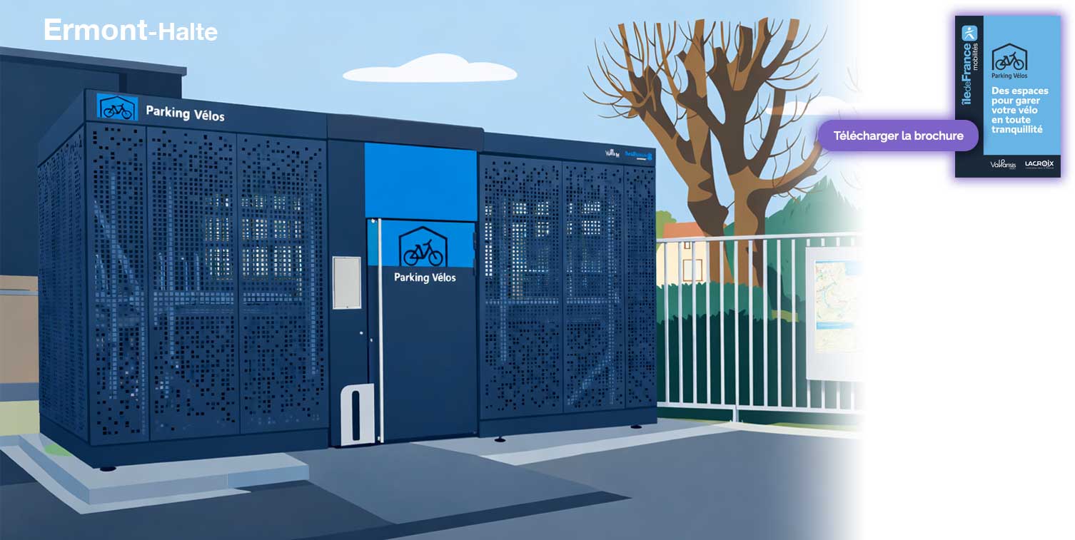 Illustration Parking Vélos Ermont-Halte