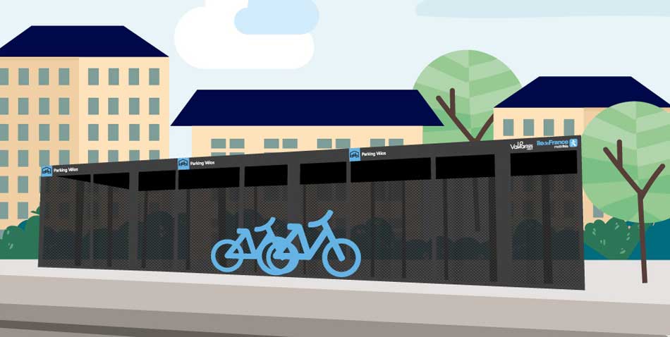 Illustration Parking Vélos Franconville Nord