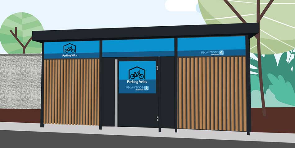 Illustration Parking Vélos Taverny